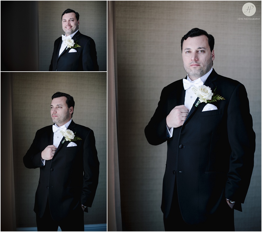 groom portraits for wedding at the berkeley hotel in asbury park new jersey 