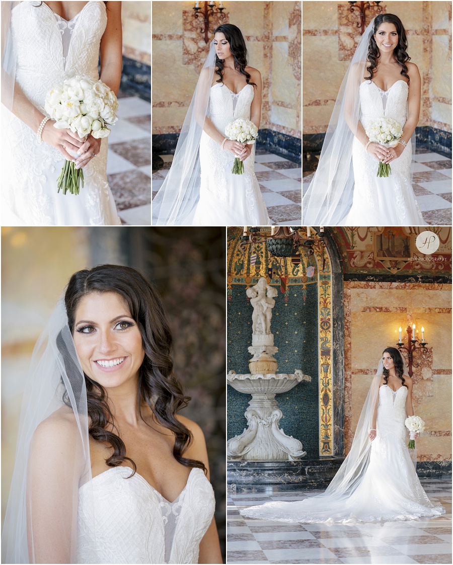 bridal portraits in wilson hall at monmouth university wedding 