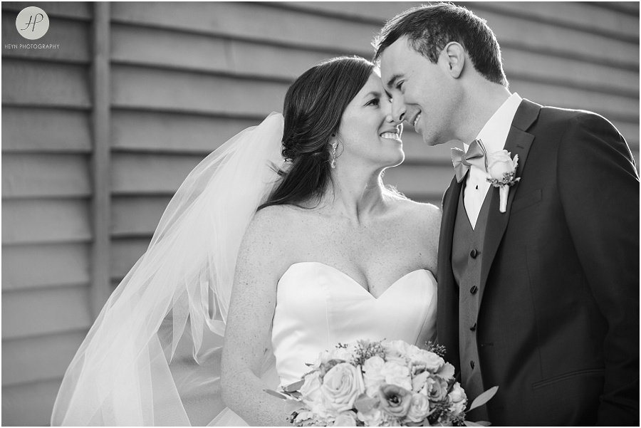 black and white in downtown point pleasant new jersey wedding