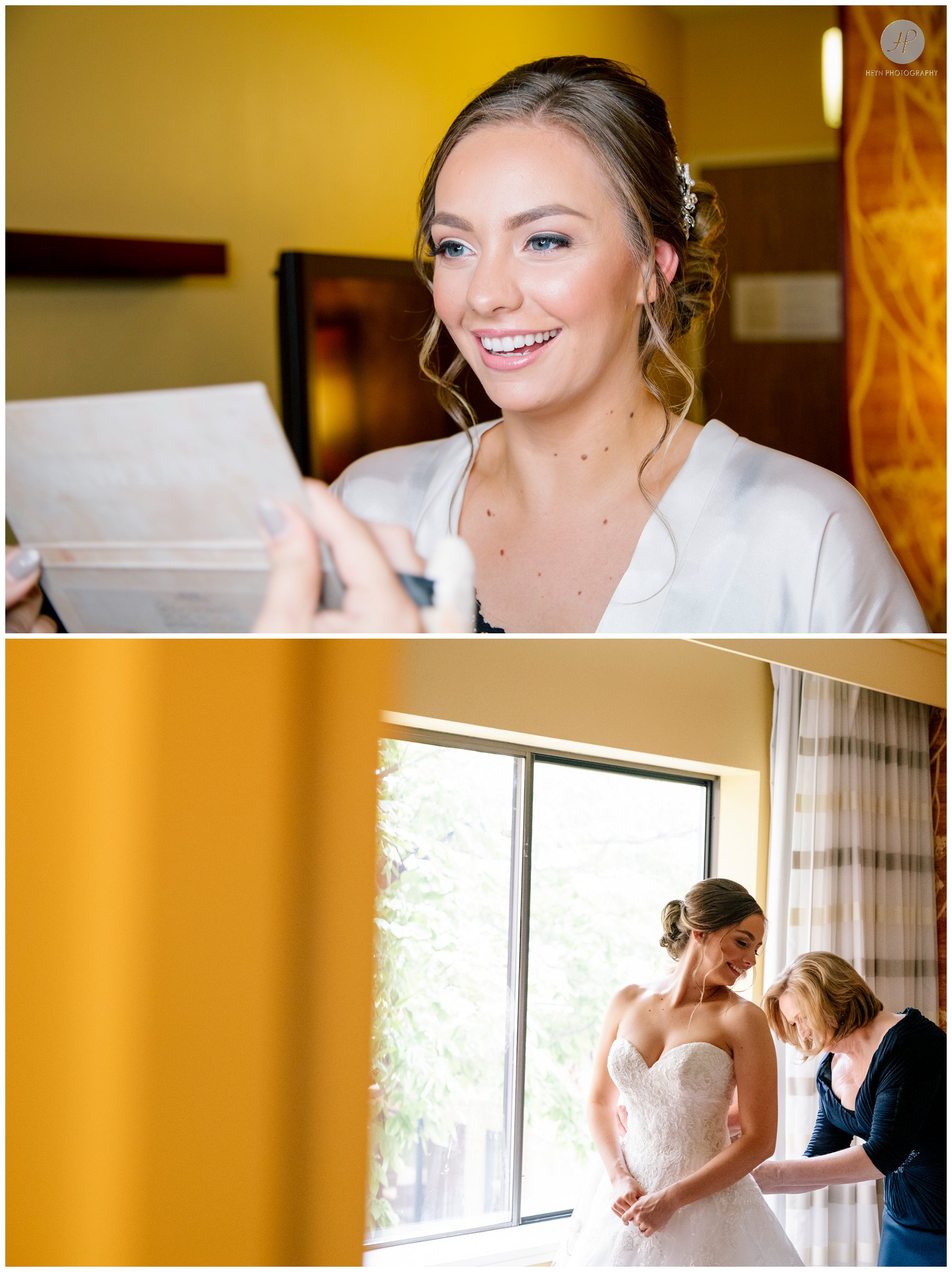 bride getting ready at addison park wedding in new jersey 
