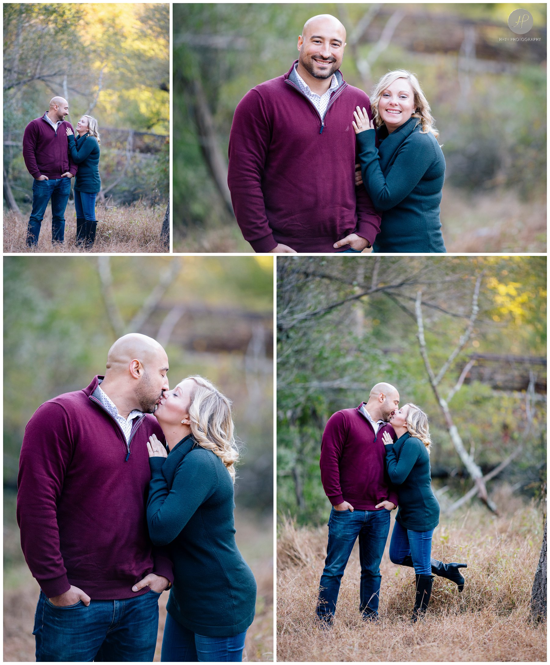 couple in allaire state park engagement session in new jersey 