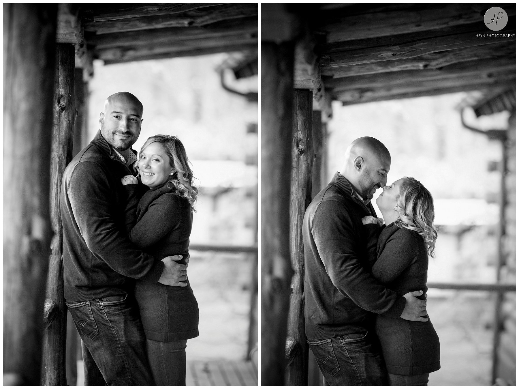 couple in allaire state park engagement session in new jersey 