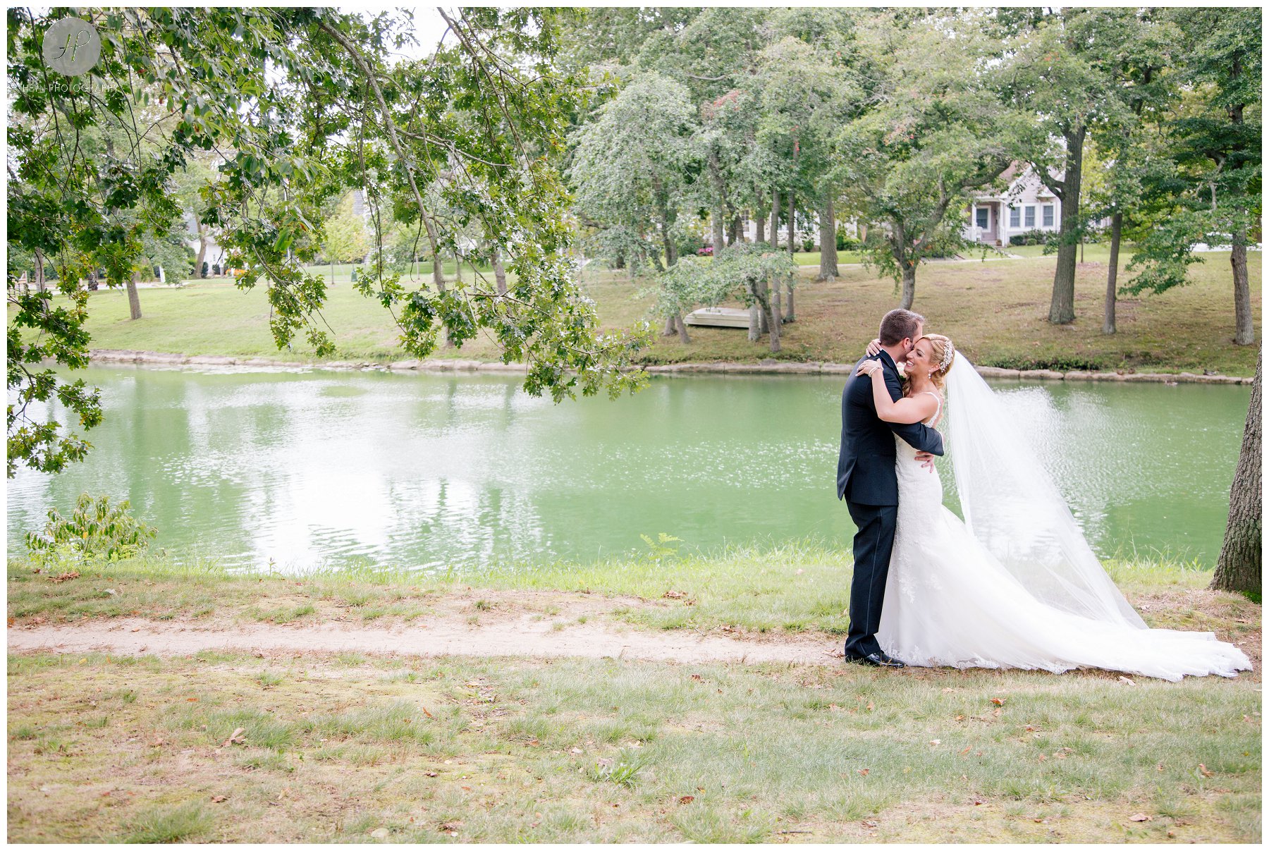 first look at spring lake at clarks landing yacht club wedding in new jersey