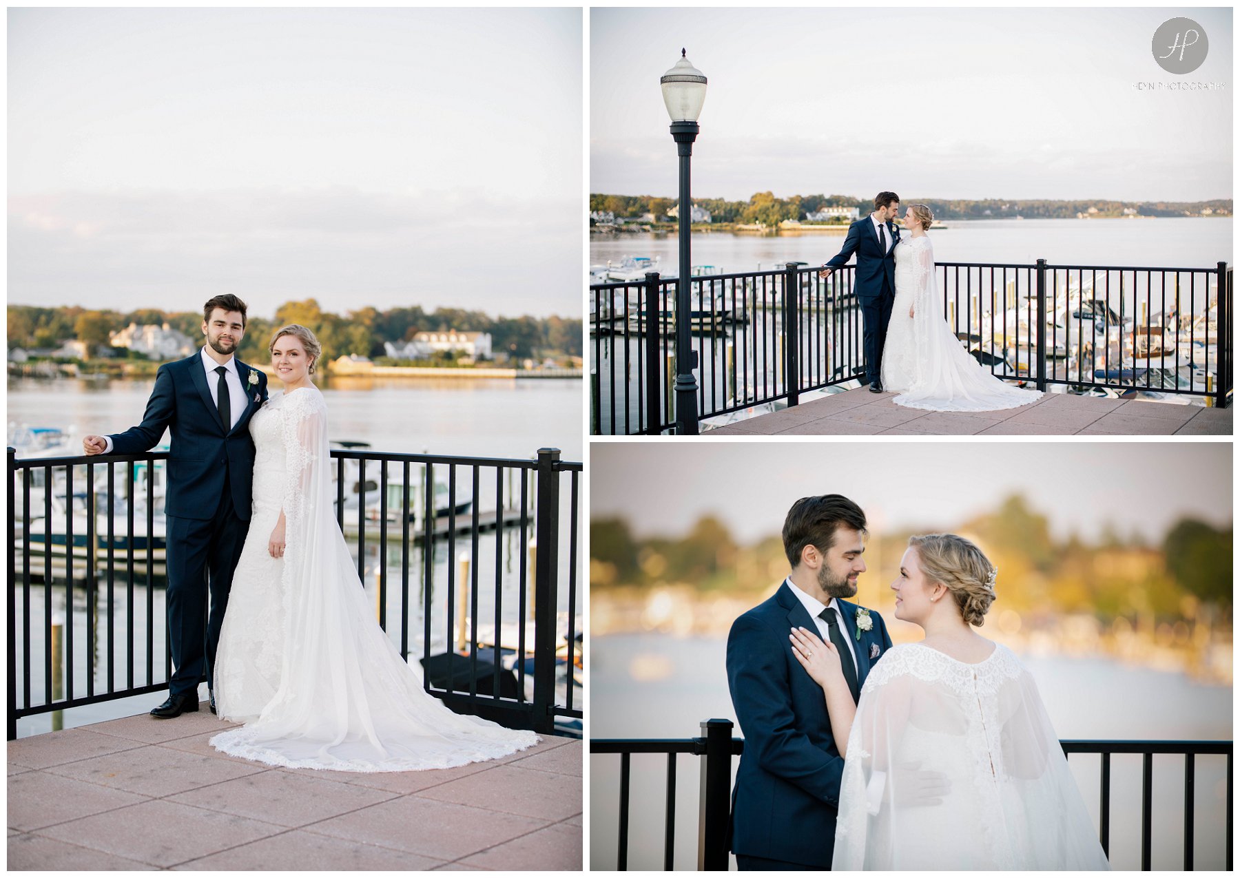 bride and groom in red bank before molly pitcher inn wedding in new jersey 