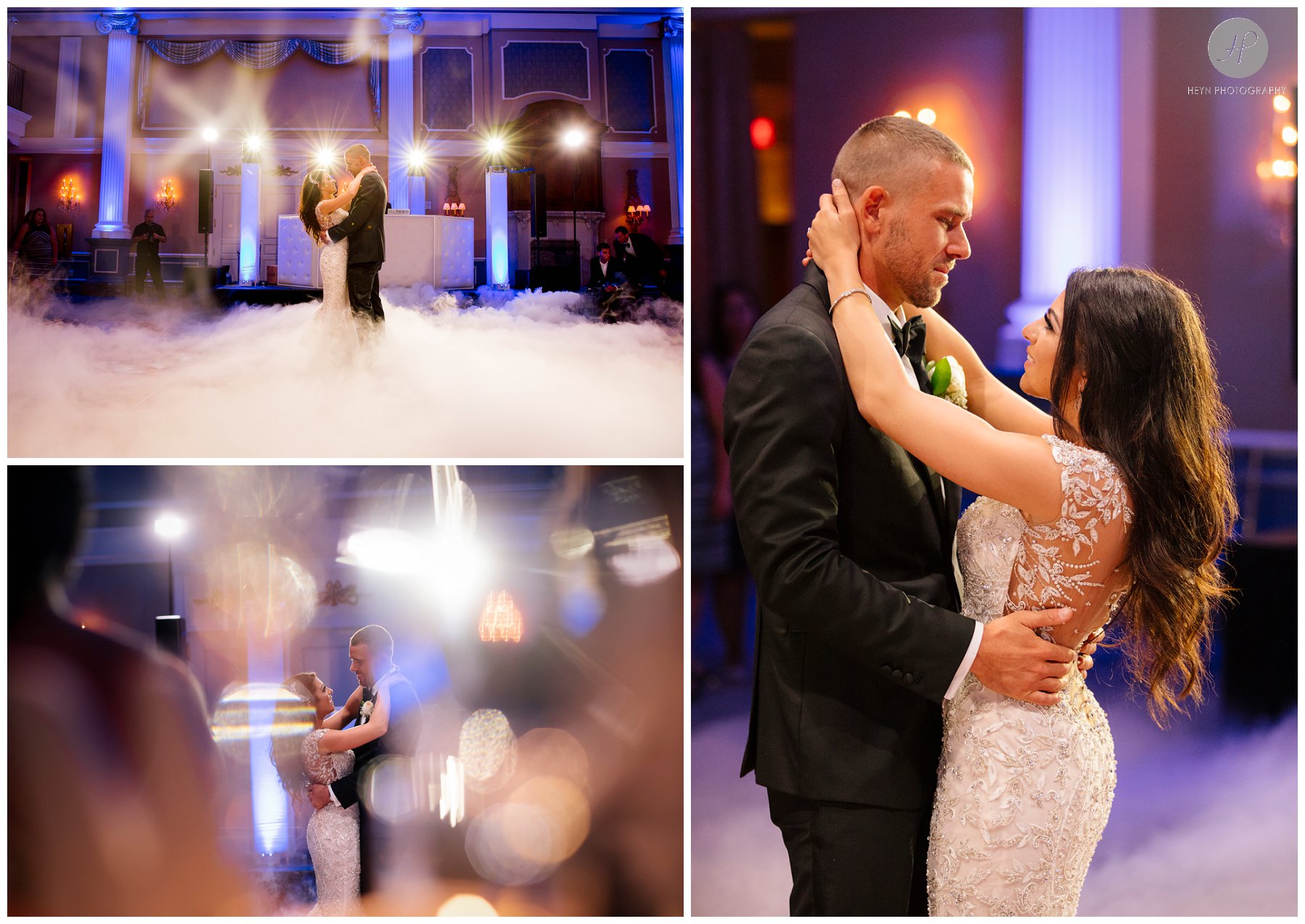 bride and groom first dance at somerset park wedding new jersey