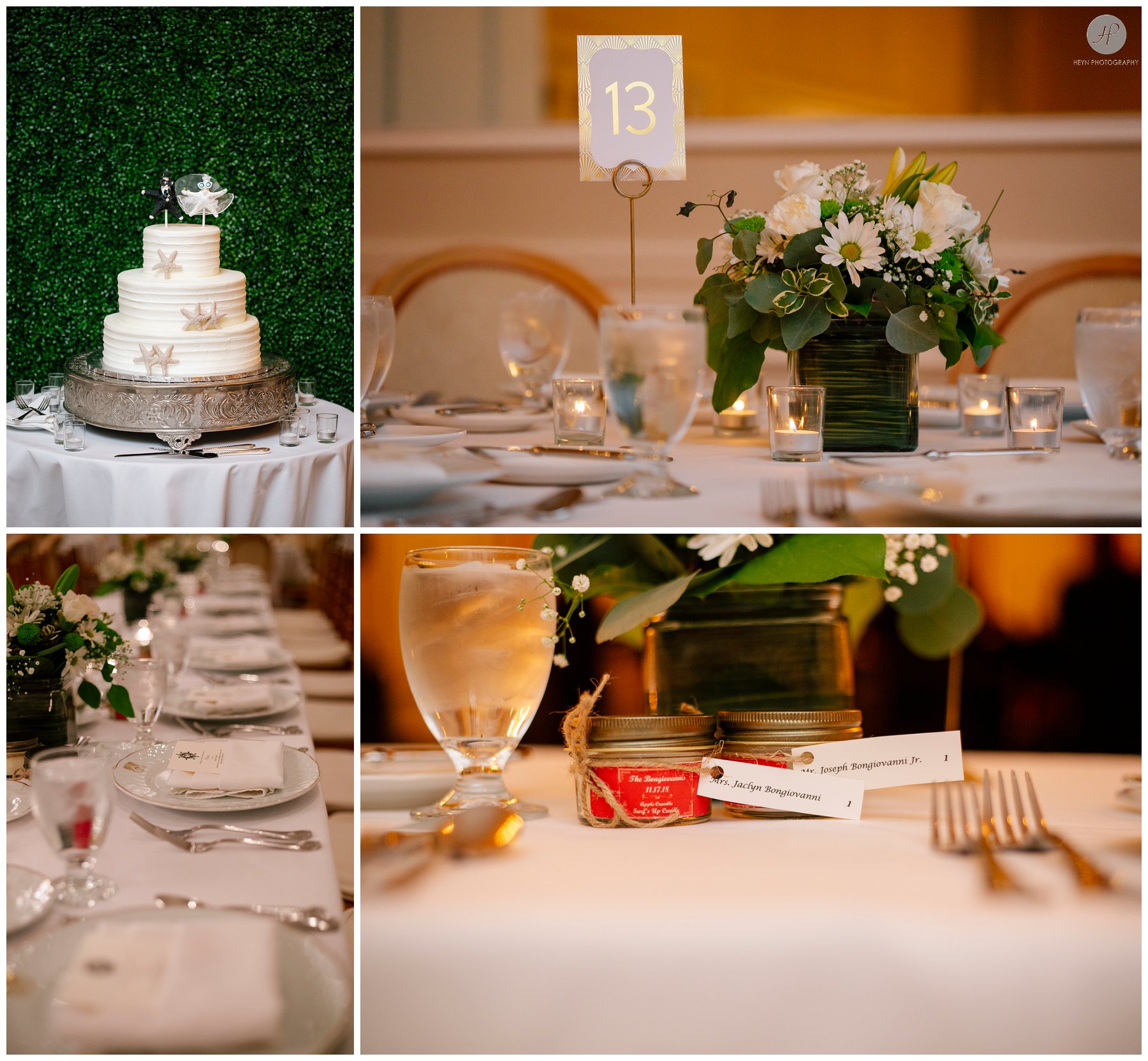 ballroom receptions details for spring lake bath and tennis club wedding in new jersey