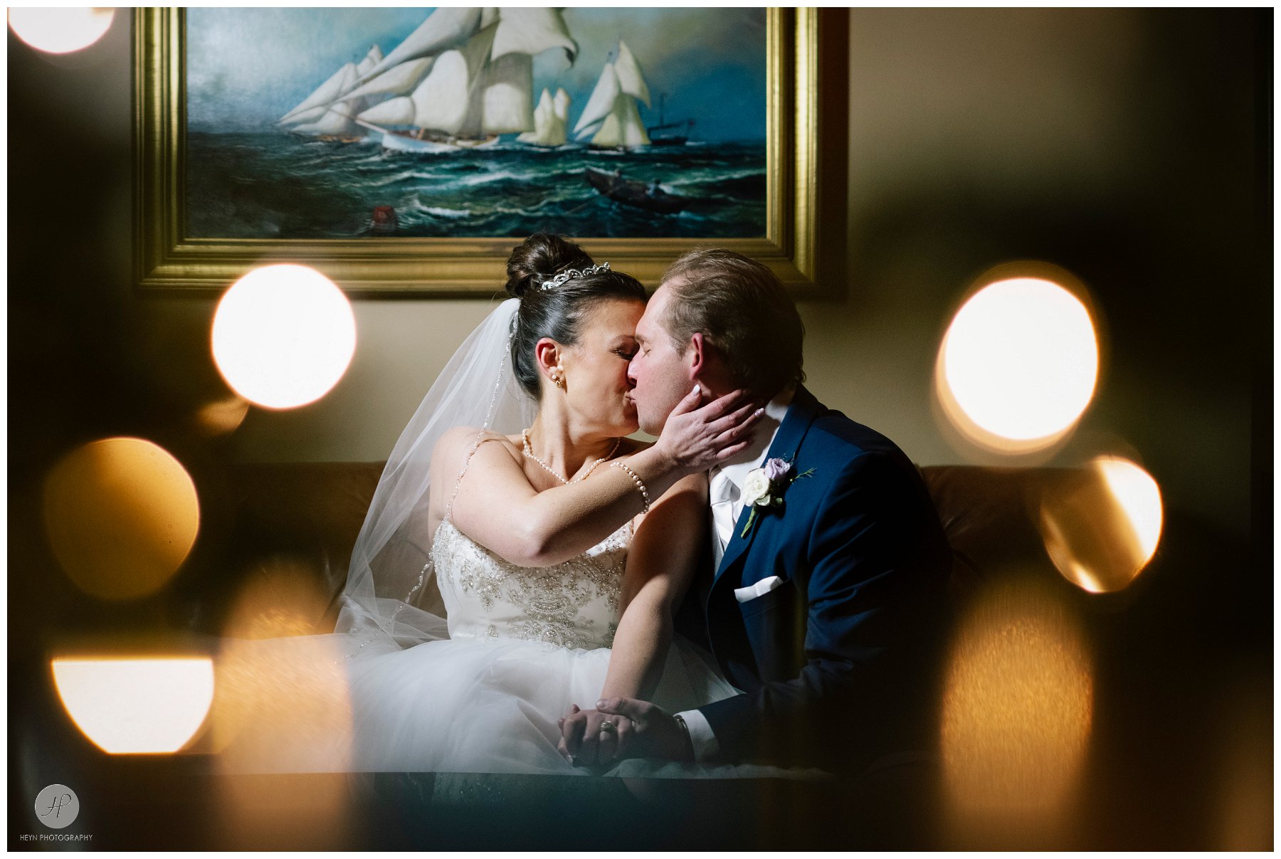 bride and groom at clarks landing yacht club in point pleasant new jersey