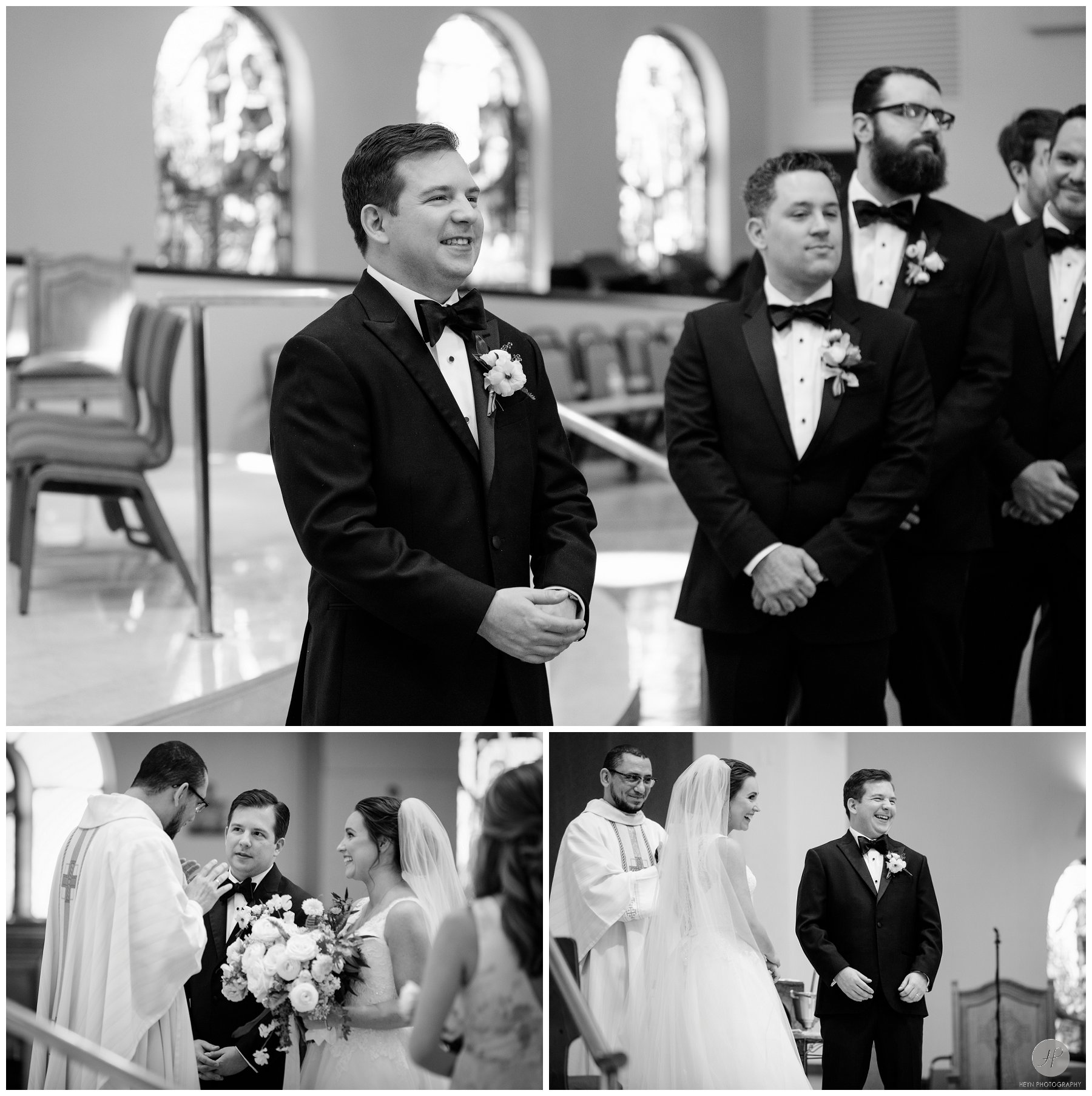 black and white photos of wedding ceremony nj
