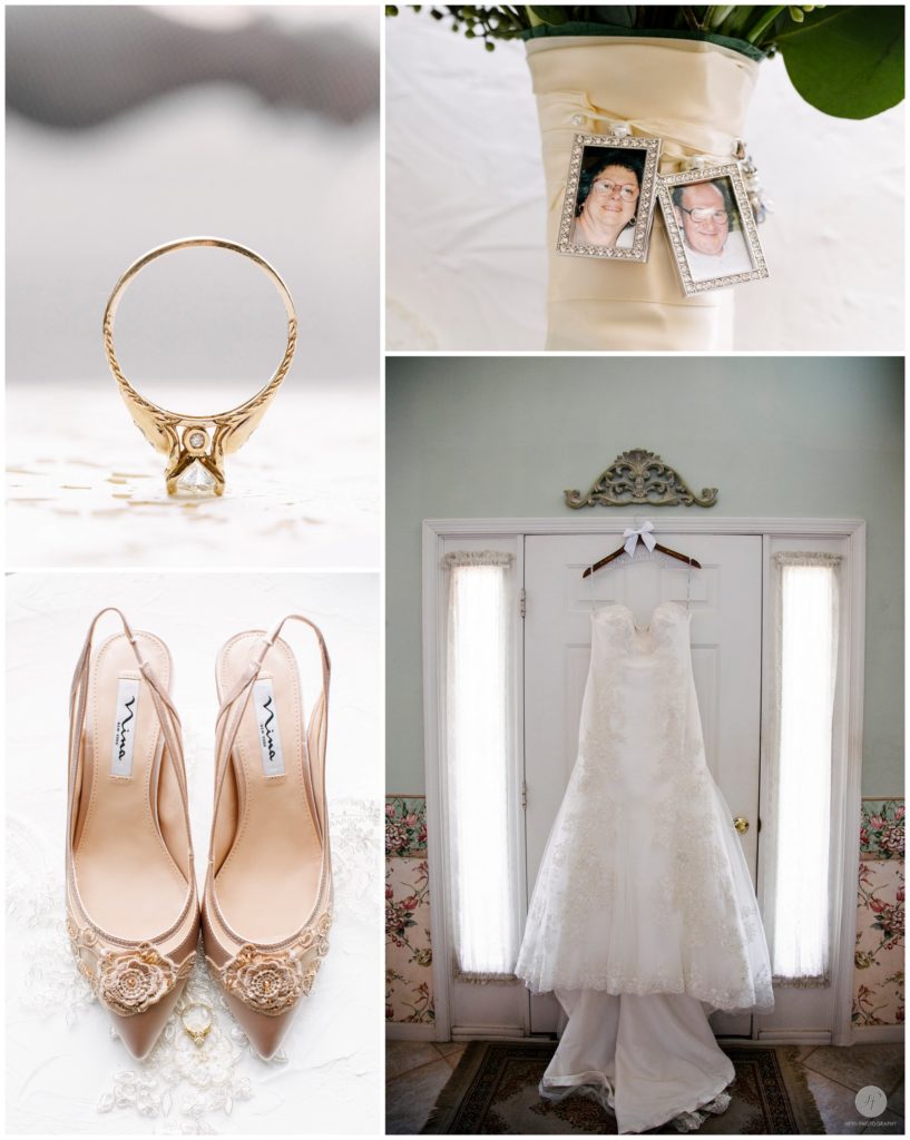 wedding details weddng dress shoes ring tuxedo