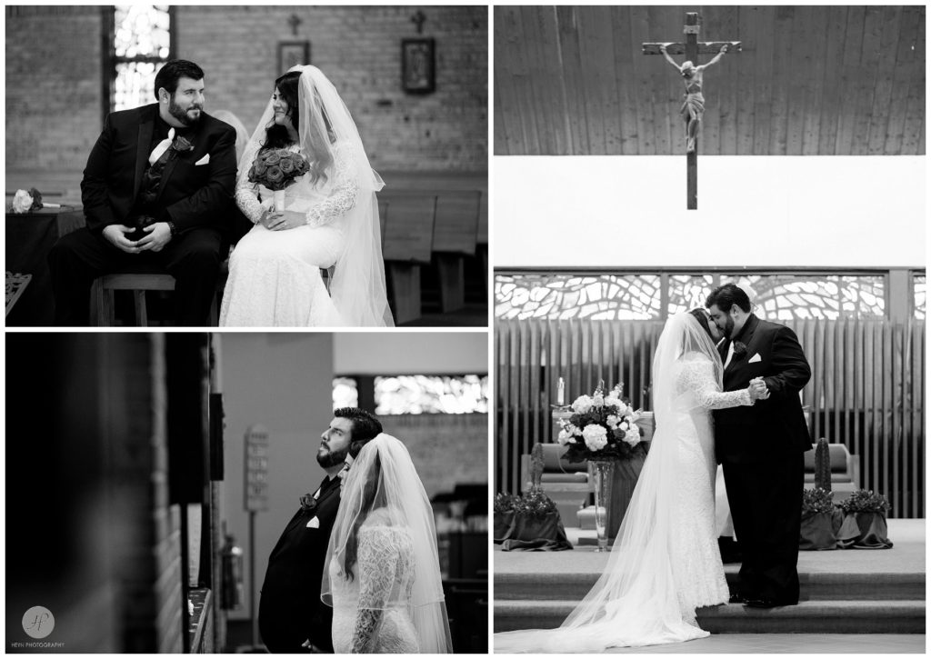 black and white photos of wedding ceremony