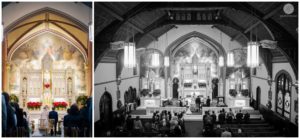wedding ceremony at saint peters church in point pleasant new jersey