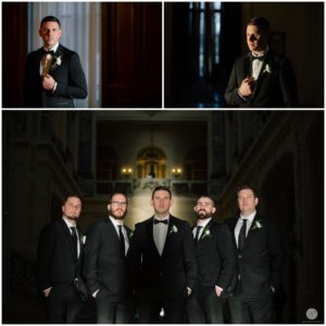groom and groomsmen portraits