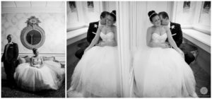 black and white photos of bride and groom at clarks landing yacht club in point pleasant new jersey