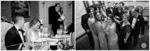 family photos and toasts at clarks landing yacht club wedding